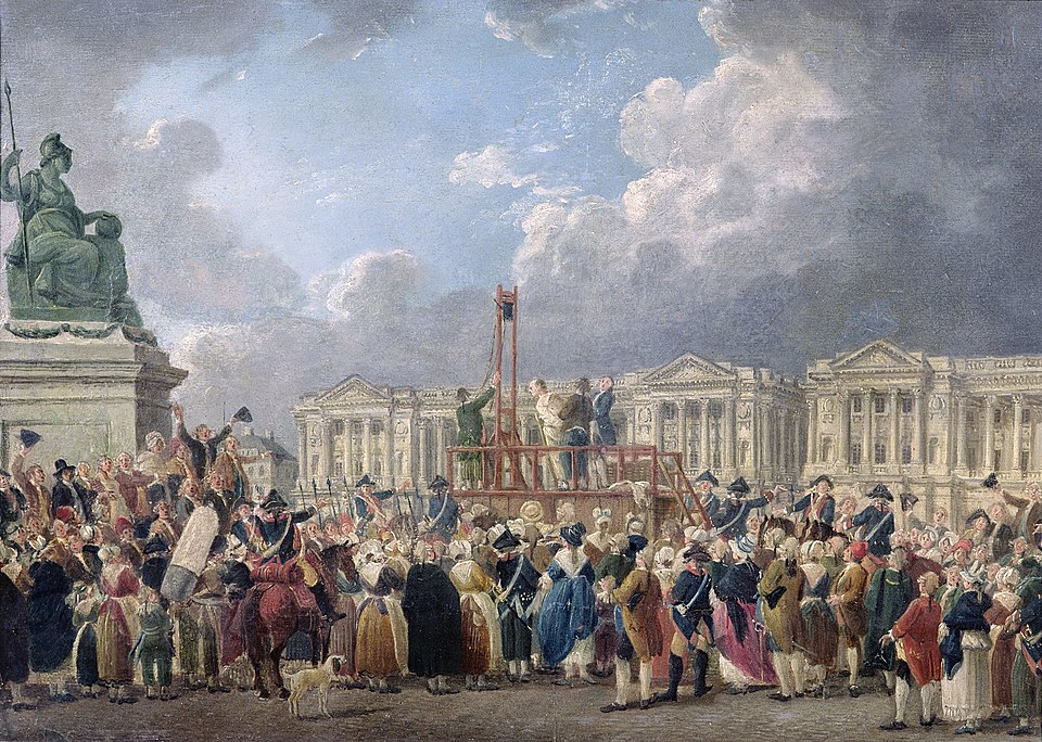 革命広場での公開処刑（Place de la Révolution）