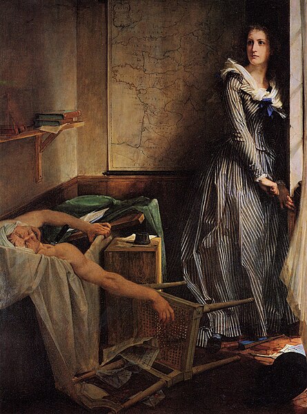 Charlotte Corday by Jean-Jacques Hauer